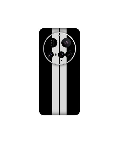 Xiaomi 15 Ultra Kaplama Siyah Çift Beyaz Şerit