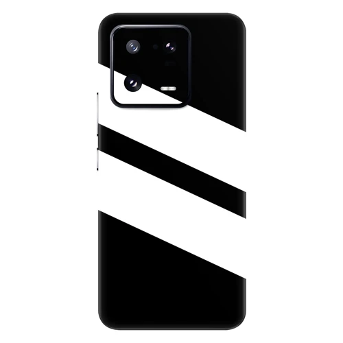 Xiaomi 13 Pro Kaplama Siyah Beyaz Şerit