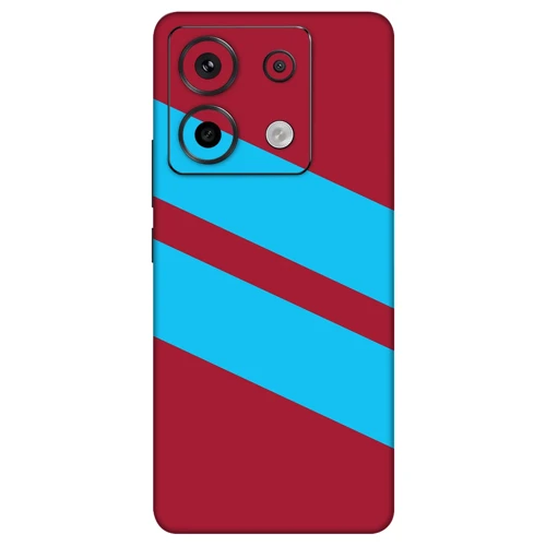 Redmi Note 13 Pro 5G Kaplama Bordo Mavi Şerit