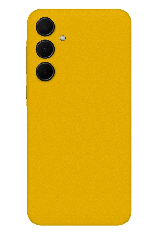 Samsung A55 Kaplama Dokulu Sarı