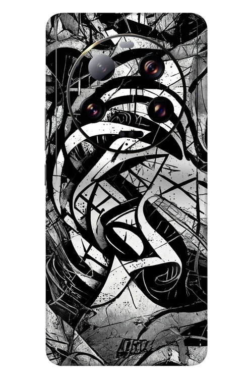 Xiaomi 13 Ultra Kaplama Monochrome Grafiti