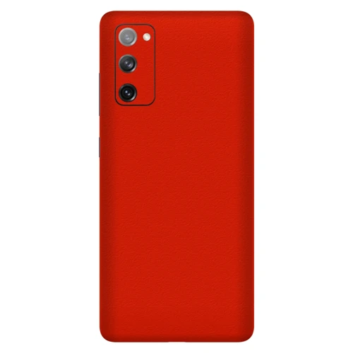 Samsung S20 Fe Kaplama Dokulu Kırmızı