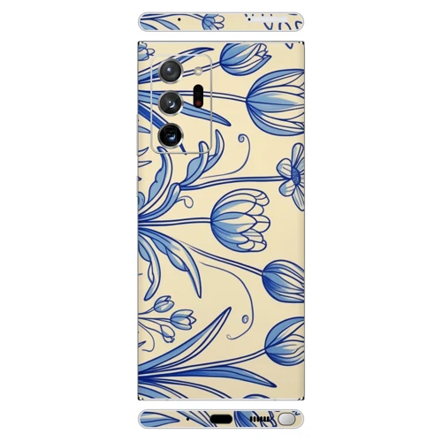 Samsung Note 20 Ultra Kaplama Porselen Çiçekler