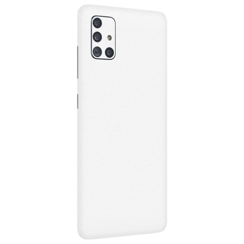 Samsung A71 Kaplama Dokulu Beyaz