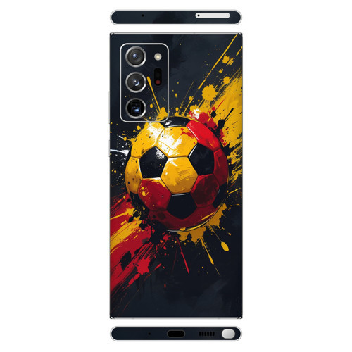 Samsung Note 20 Ultra Kaplama Sarı Kırmızı Top