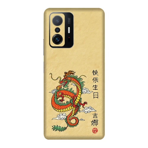 Xiaomi Mi 11T / Mi 11T Pro Kaplama Turuncu Ejder