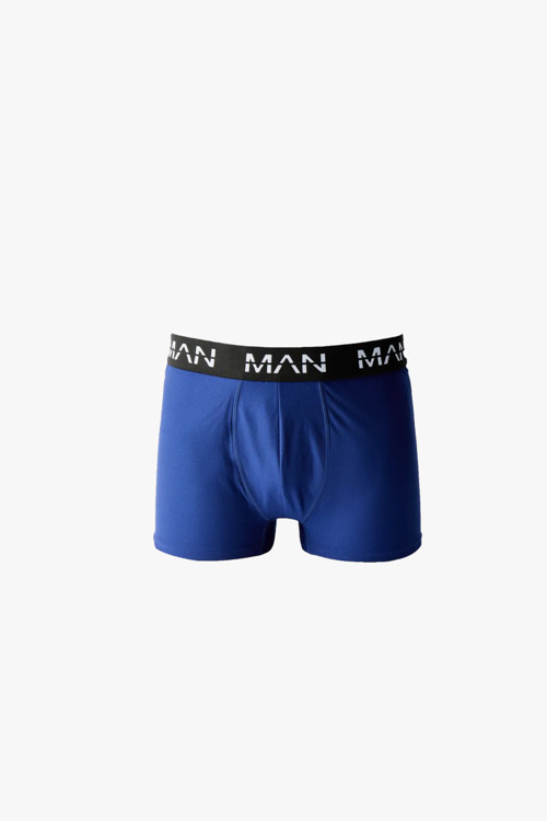 Man Of Man Erkek Mavi Boxer Pamuklu Esnek Rahat Boxer, Spor Boxer