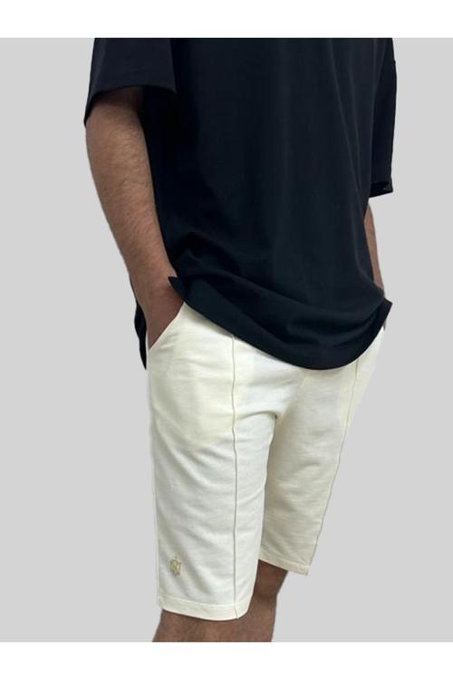 Nervür Dikişli 2 İplik %100 Pamuk Şort