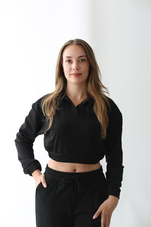 Kadın Siyah Sweatshir