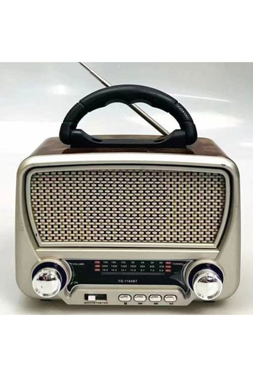 Rozıa Retro Radyo Fm/Am/Sw Antika Tarzı, Düğmeli Nostaljik Radyo Yg-1184Bt