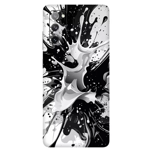 Samsung S20 Fe Kaplama Siyah Beyaz Boya