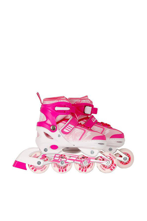 Tek Sıra Raider Alüminyum Ayarlanabilir Paten Pembe Paten Freni Var 4 Freeride / Street Patenler Fi