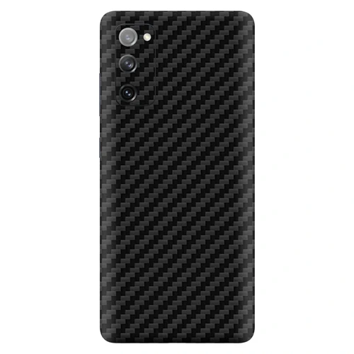 Samsung S20 Fe Kaplama Siyah Karbon Fiber