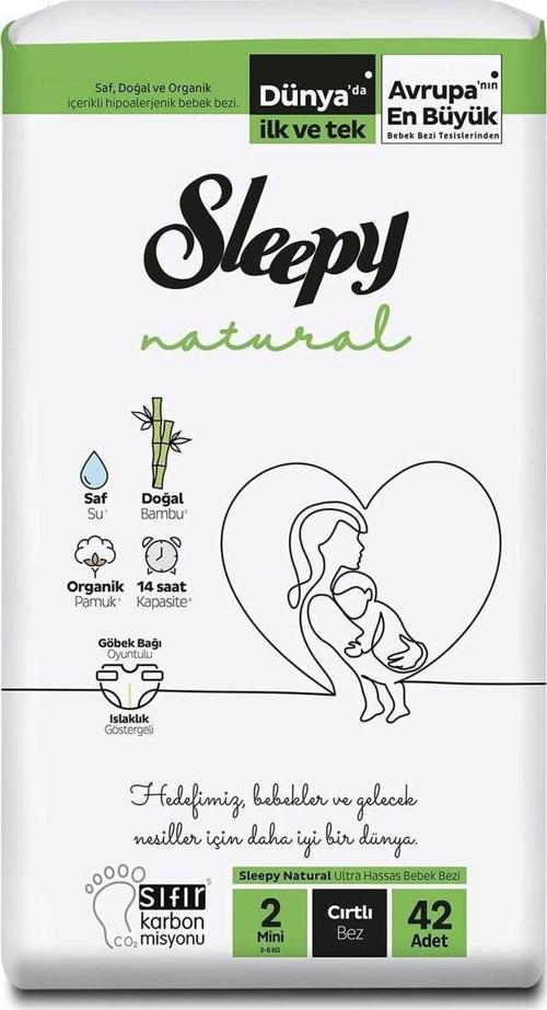 Natural 2 Numara Mini 42'li Bebek Bezi