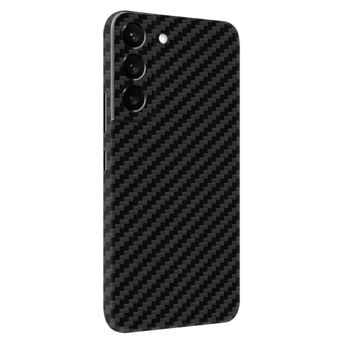 Samsung S22 Plus Kaplama Siyah Karbon Fiber