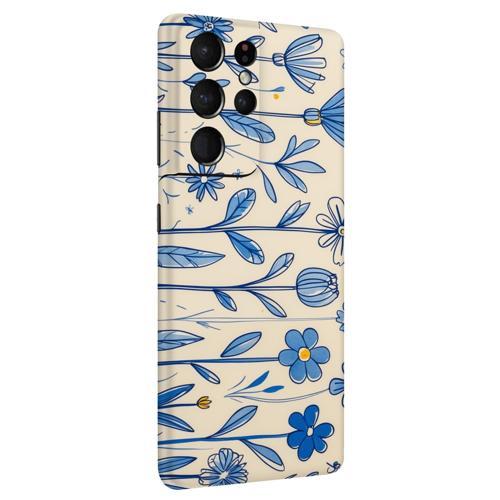 Samsung S21 Ultra Kaplama Mavi Bahar