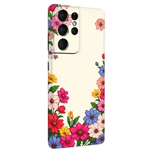 Samsung S21 Ultra Çiçek Kaplamaları