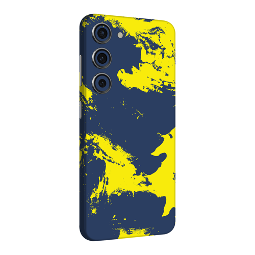 Samsung S23 Kaplama Sarı Lacivert