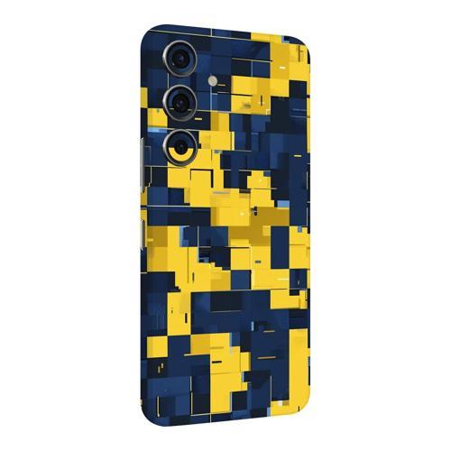 Samsung S23 Kaplama Sarı Lacivert Pixel