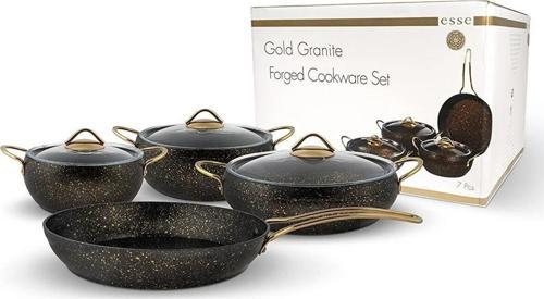 GRANİTE GOLD 7 PARÇA TAVA TENCERE SET
