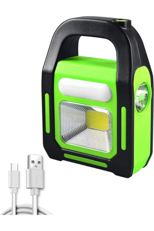 . Led Solar Işıldak Fener Güneş Enerjili Ve Usb Şarj Kamp Lambası 903970