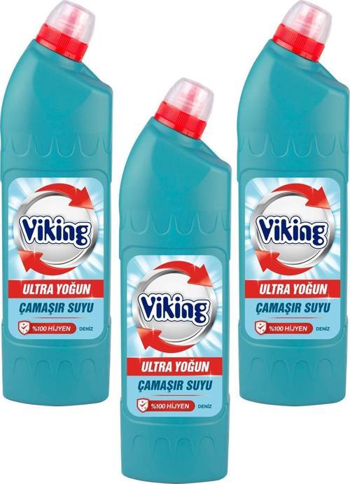 Viking Ultra Yoğun Çamaşır Suyu Deniz 764 Ml X 3 Adet