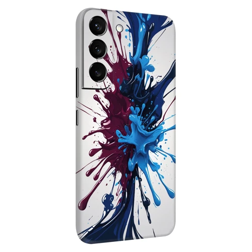 Samsung S22 Plus Kaplama Bordo Mavi Boya
