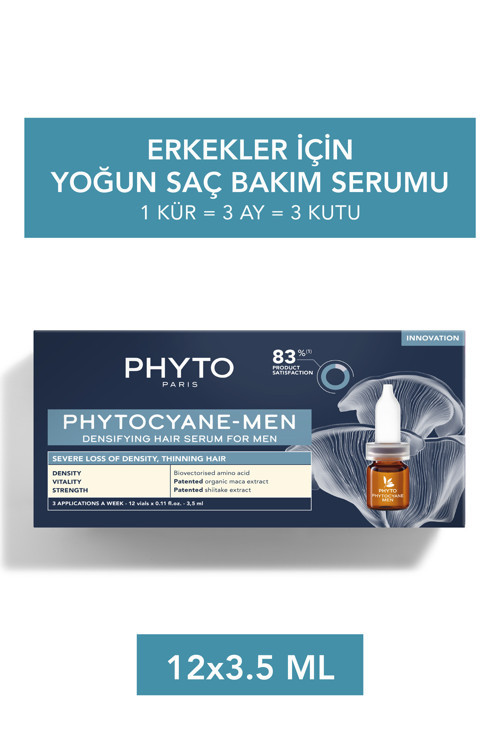 Cyane Men Erkek Tipi Saç Dökülmesi Yardımcı Bakım Serumu 12 X 3.5 ml