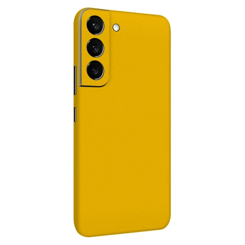 Samsung S22 Kaplama Dokulu Sarı