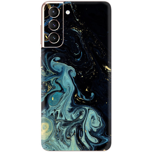 Samsung S21 Kaplama Mistik Mavi Dalga