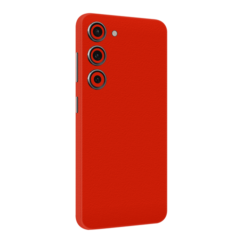 Samsung S23 Kaplama Dokulu Kırmızı
