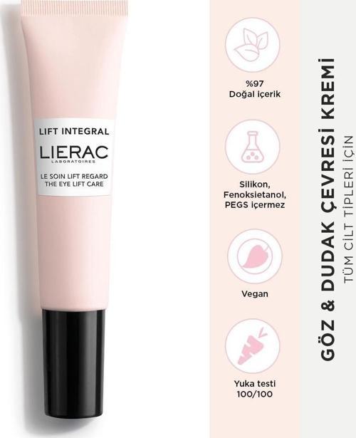 Lift Integral Eye Cream Sıkılaştırıcı, Besleyici, Vegan, Göz Ve Dudak Çevresi Bakım Kremi 15 Ml