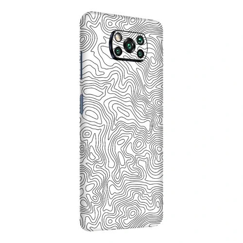Poco X3 / X3 Pro Kaplama Beyaz İzohips
