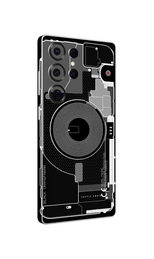 Samsung S25 Ultra Kaplama Siyah Transparan