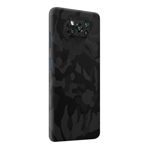 Poco X3 / X3 Pro Kaplama Siyah Kamuflaj