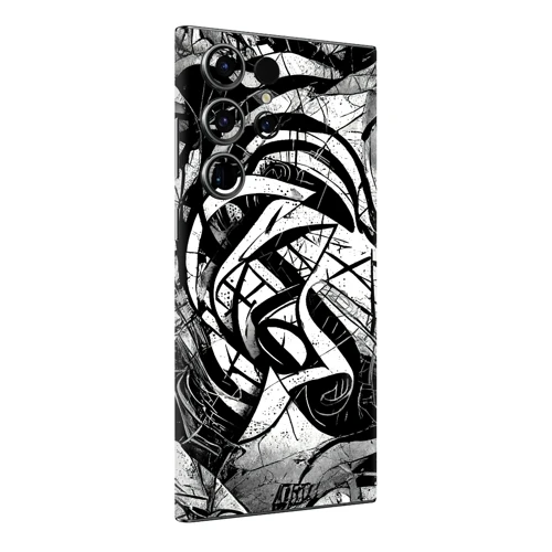 Samsung S24 Ultra Kaplama Monochrome Grafiti