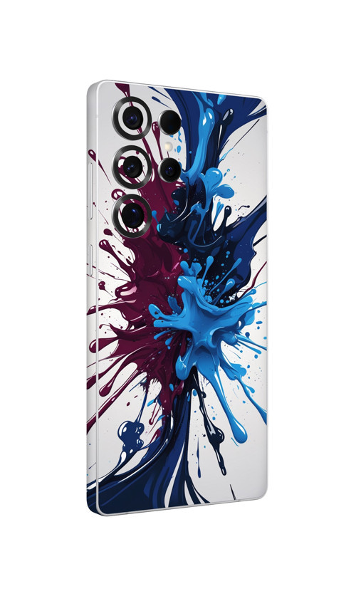 Samsung S25 Ultra Kaplama Bordo Mavi Boya
