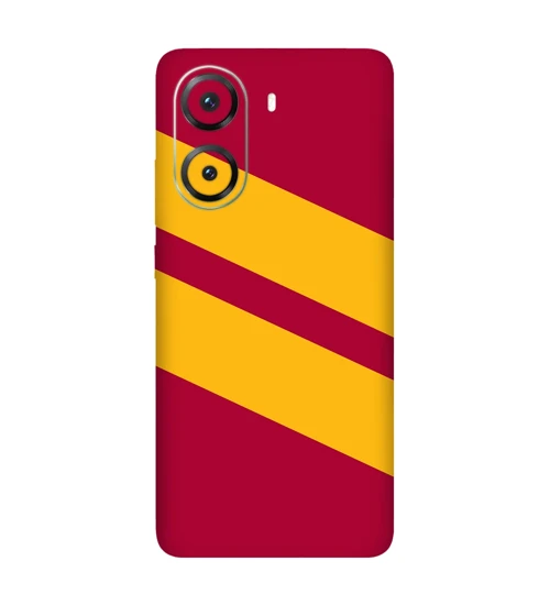 Poco X7 Pro Kaplama Sarı Kırmızı Şerit