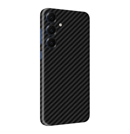 Samsung S25 Kaplama Siyah Karbon Fiber