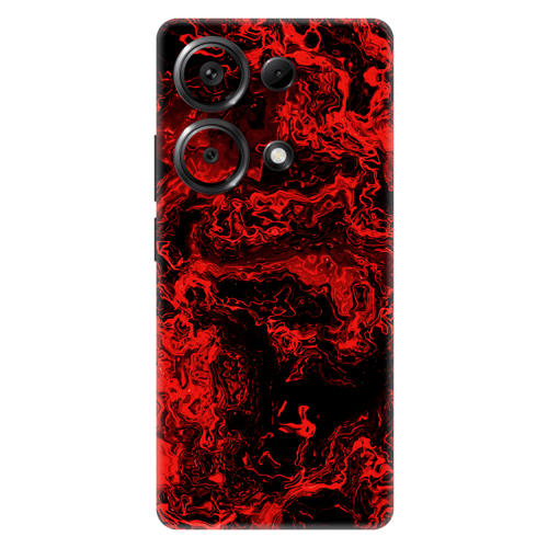 Poco M6 Pro Kaplama Mistik Kırmızı Alev
