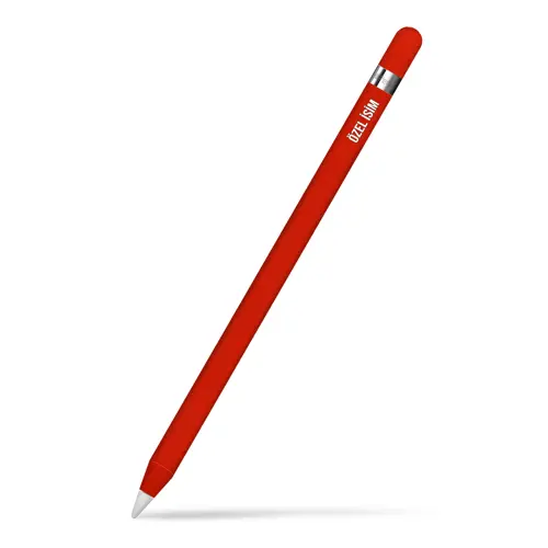 Apple Pencil Kaplama Dokulu Kırmızı