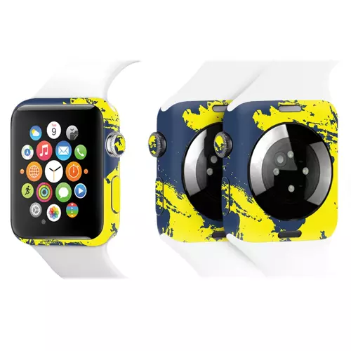 Apple Watch Kaplama Sarı Lacivert