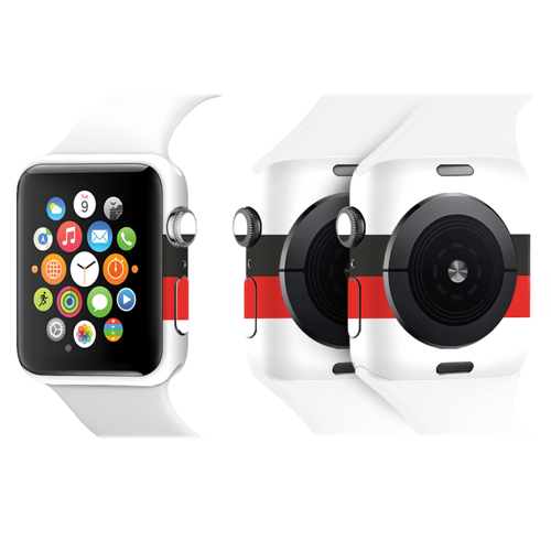 Apple Watch Kaplama Siyah Beyaz Kırmızı