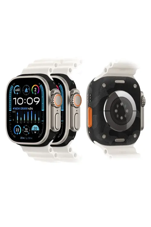 Apple Watch Kaplama Siyah Kamuflaj