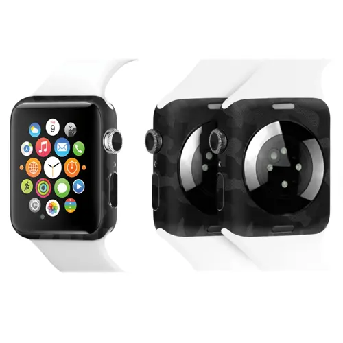 Apple Watch Kaplama Siyah Kamuflaj