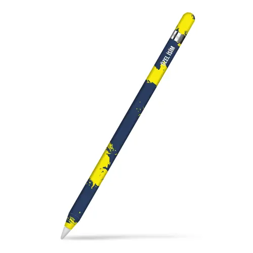 Apple Pencil Kaplama Sarı Lacivert