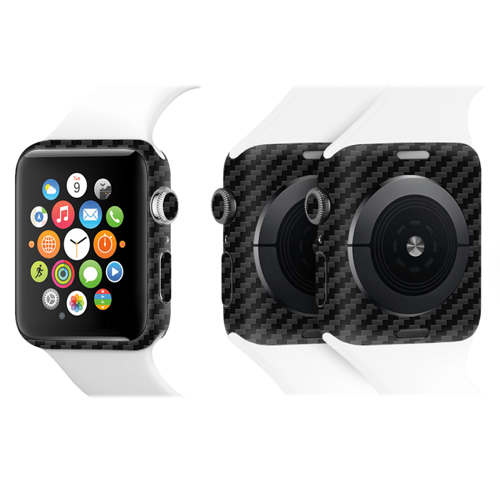Apple Watch Kaplama Siyah Karbon Fiber