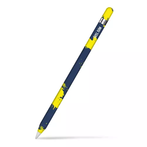 Apple Pencil Kaplama Sarı Lacivert
