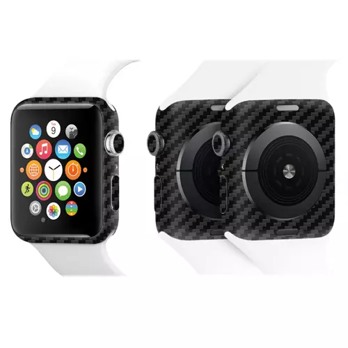 Apple Watch Kaplama Siyah Karbon Fiber