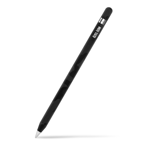 Apple Pencil Kaplama Siyah Kamuflaj